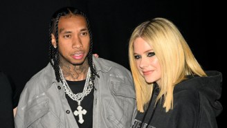 Tyga Reportedly Gifted Girlfriend Avril Lavigne With An $80,000 Custom Pink And Black Diamond Necklace