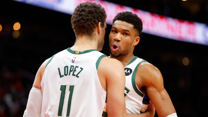 Giannis Antetokounmpo calls Brook Lopez the Defensive Player of