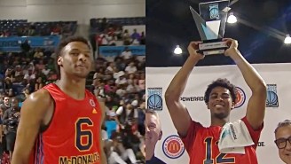 Sean Stewart Beat Out Bronny James And More To Win The McDonald’s All-American Dunk Contest