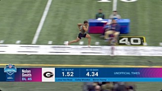 Georgia DL Nolan Smith Ran An Outrageous 4.39 In The 40 At The NFL Combine
