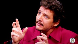 Pedro Pascal Dropped An Adorable Baby Yoda Impression While Powering Through Spicy Wings On ‘Hot Ones’