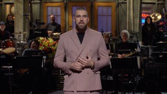 Travis Kelce Couldn’t Resist Trolling His Brother, Jason, Over The Super Bowl During His ‘SNL’ Monologue