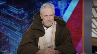 Jon Stewart Made A Triumphant (Or, Well, Brief) Return To ‘The Daily Show’ The Day Trump Was Arraigned