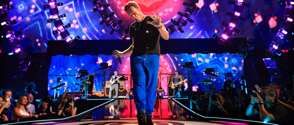 Coldplay's Chris Martin at the 2015 iHeartRadio Music Festival