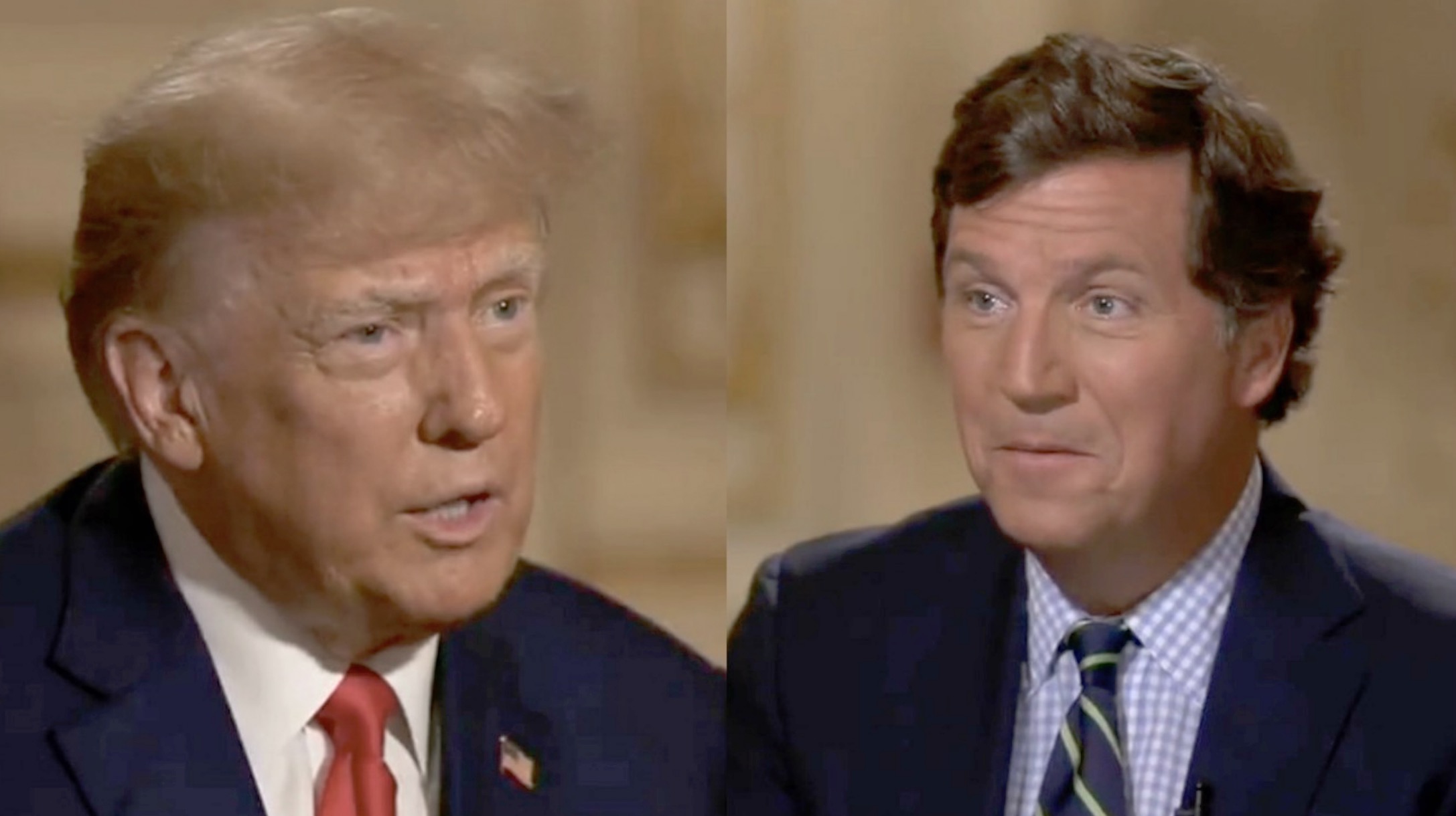 Tucker Carlson Interviewed Trump After Calling Him 'Demonic'