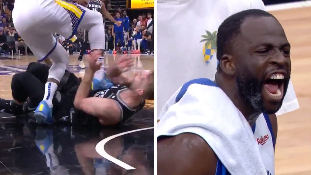 Watch Draymond Green Ejected For Stomping Domantas Sabonis