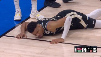 Giannis Antetokounmpo Won’t Return To Game 1 With A Lower Back Contusion After A Hard Fall