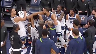 Rudy Gobert Punched Kyle Anderson During An Argument On The Wolves Bench In A Timeout
