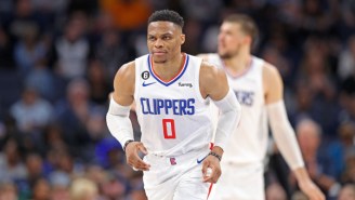 Russell Westbrook Kept Pointing At LeBron James During The Clippers’ Win Over The Lakers