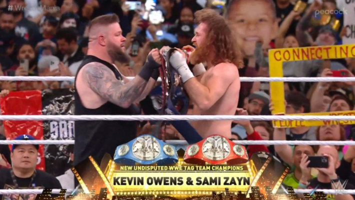 Sami And KO Beat Usos At WrestleMania, Become Tag Champs