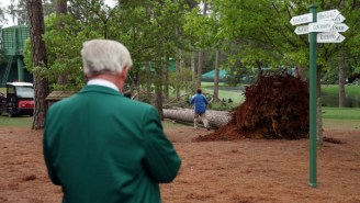 The Second Round Of The Masters Got Suspended After Three Trees Fell Near The 17th Hole