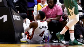 Victor Oladipo Was Helped To The Locker Room After An Apparent Knee Injury In Game 3 Of Heat-Bucks