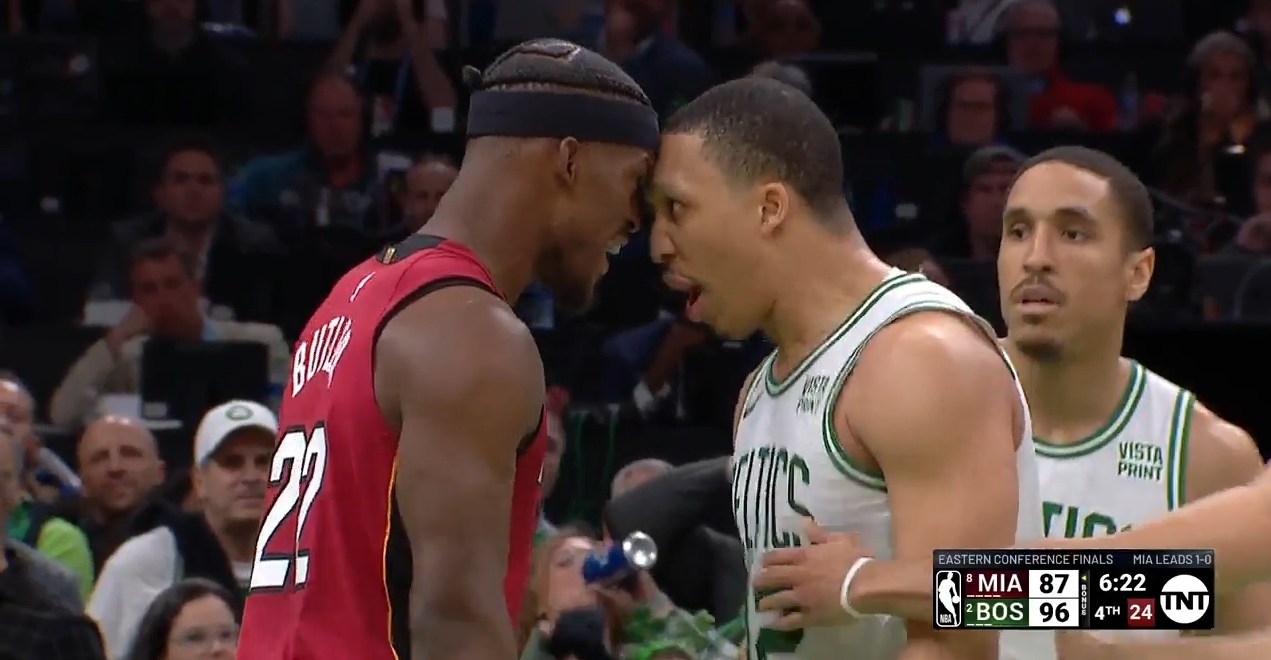 Jimmy Butler And Grant Williams Went Face-To-Face After A Bucket In ...