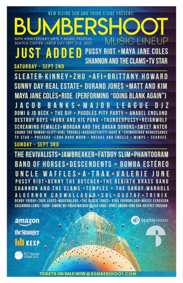 Bumbershoot Arts And Music Festival 2023 Flyer