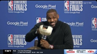 LeBron Could Only Laugh And Tip His Cap To Nikola Jokic For His Crazy Buzzer-Beating Threes