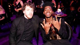 Lil Nas X Wore A Shirt With A Picture Of Jack Harlow In An Adorable Full-Circle Moment At The ‘White Men Can’t Jump’ Premiere