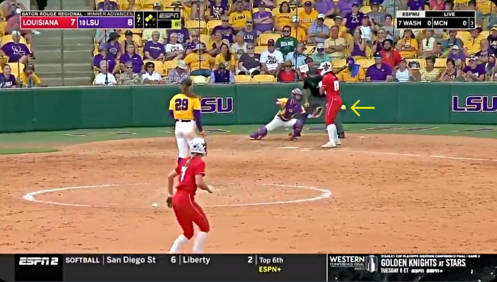 LSU softball's rally comes up short in 9-8 loss to ULL