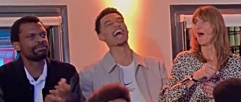 Here’s Wembanyama’s Reaction To The Spurs Winning No. 1 Pick