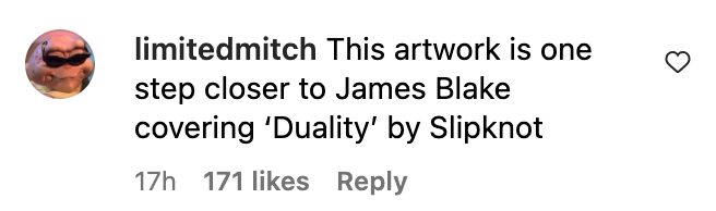 James Blake Big Hammer IG reactions