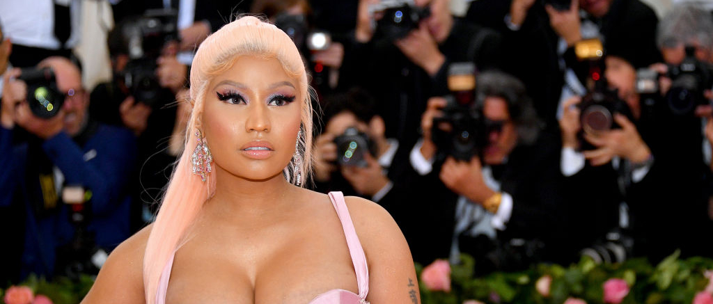 Nicki Minaj's Breasts Spill Out