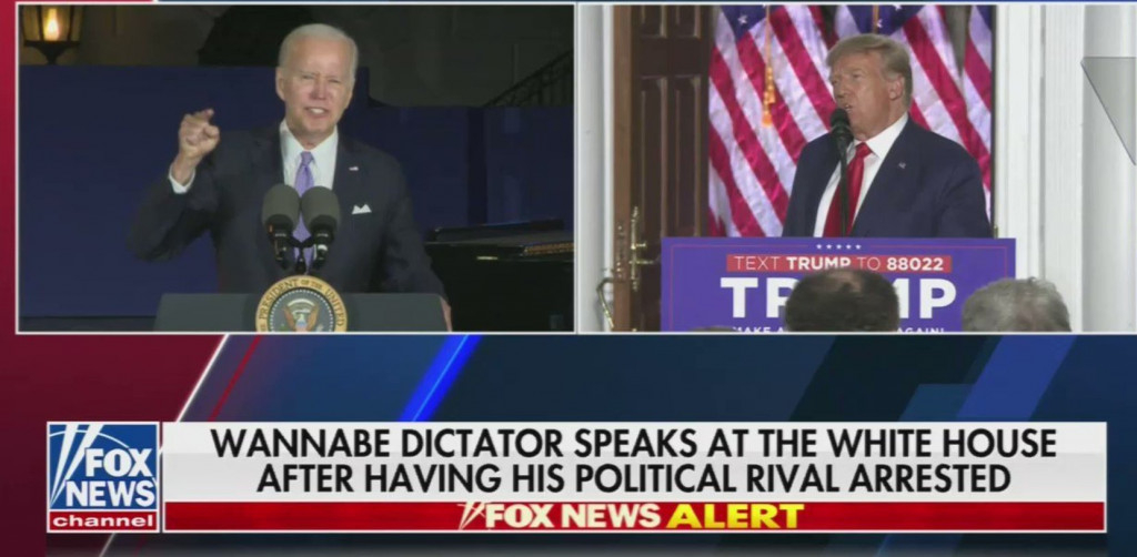 Fox News Called Biden 'Wannabe Dictator' In On-Screen Chyron