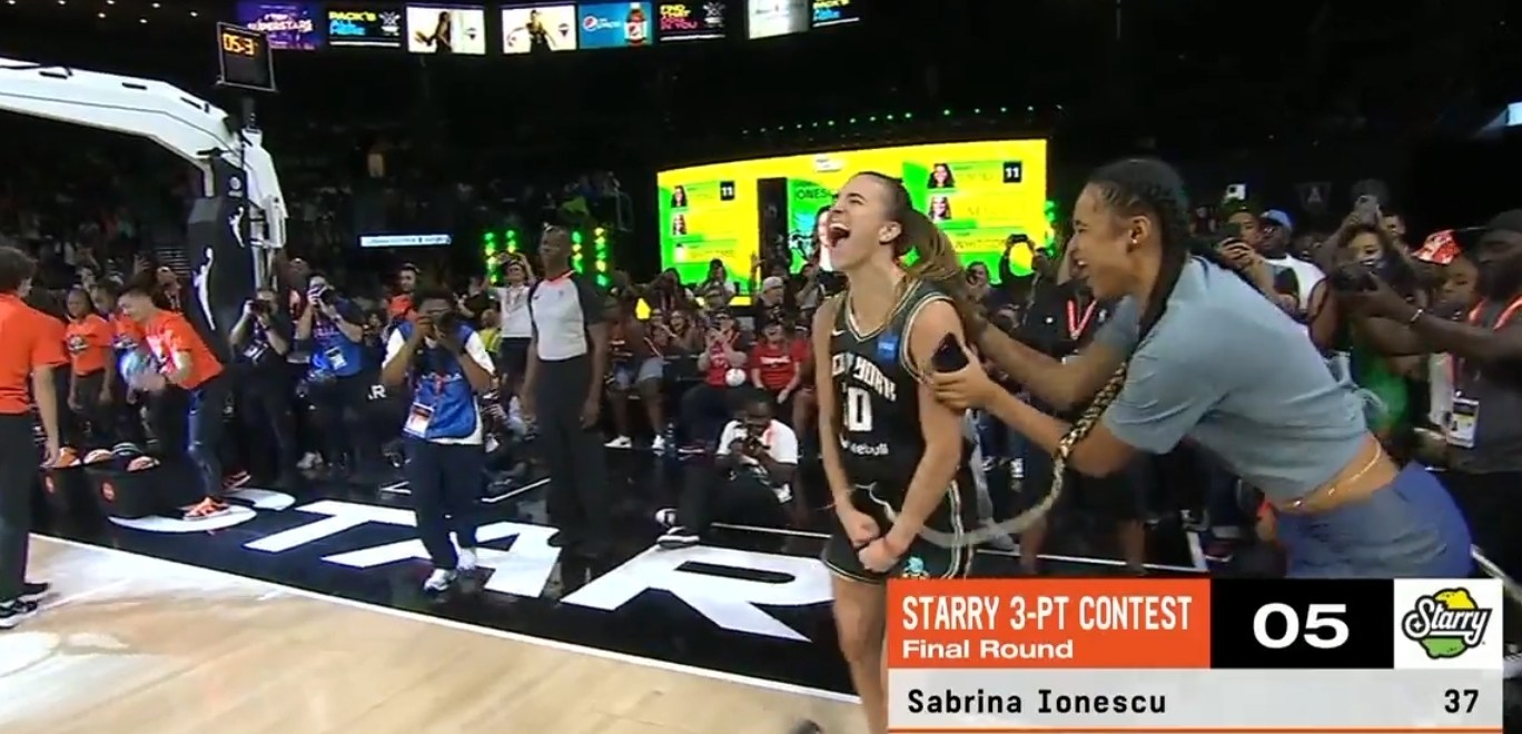 Sabrina Ionescu Won The 2023 WNBA 3Point Contest With A Historic Final