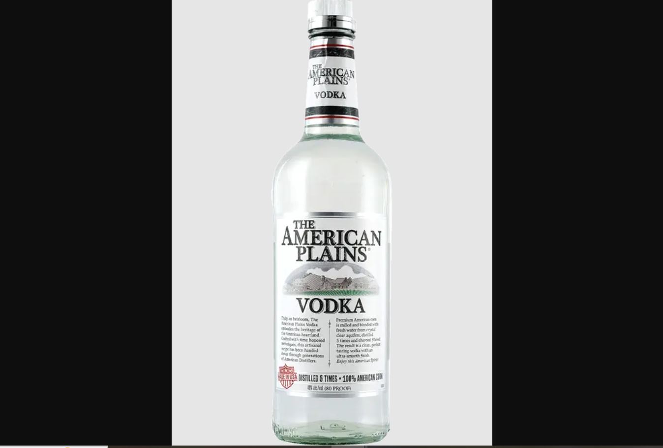 American Plains Vodka