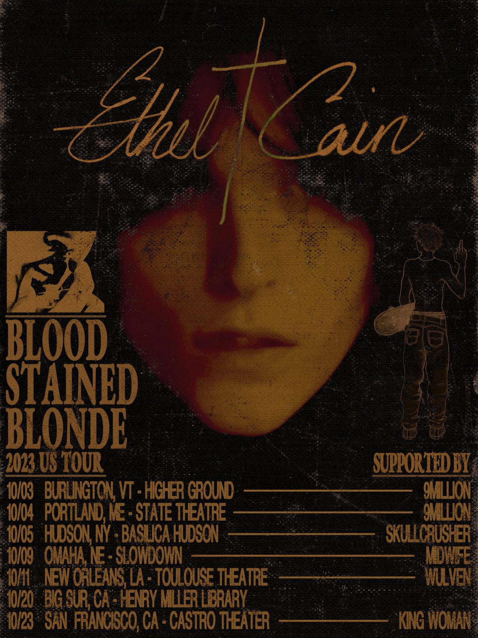 Ethel Cain Blood Stained Blonde Tour flyer 2023