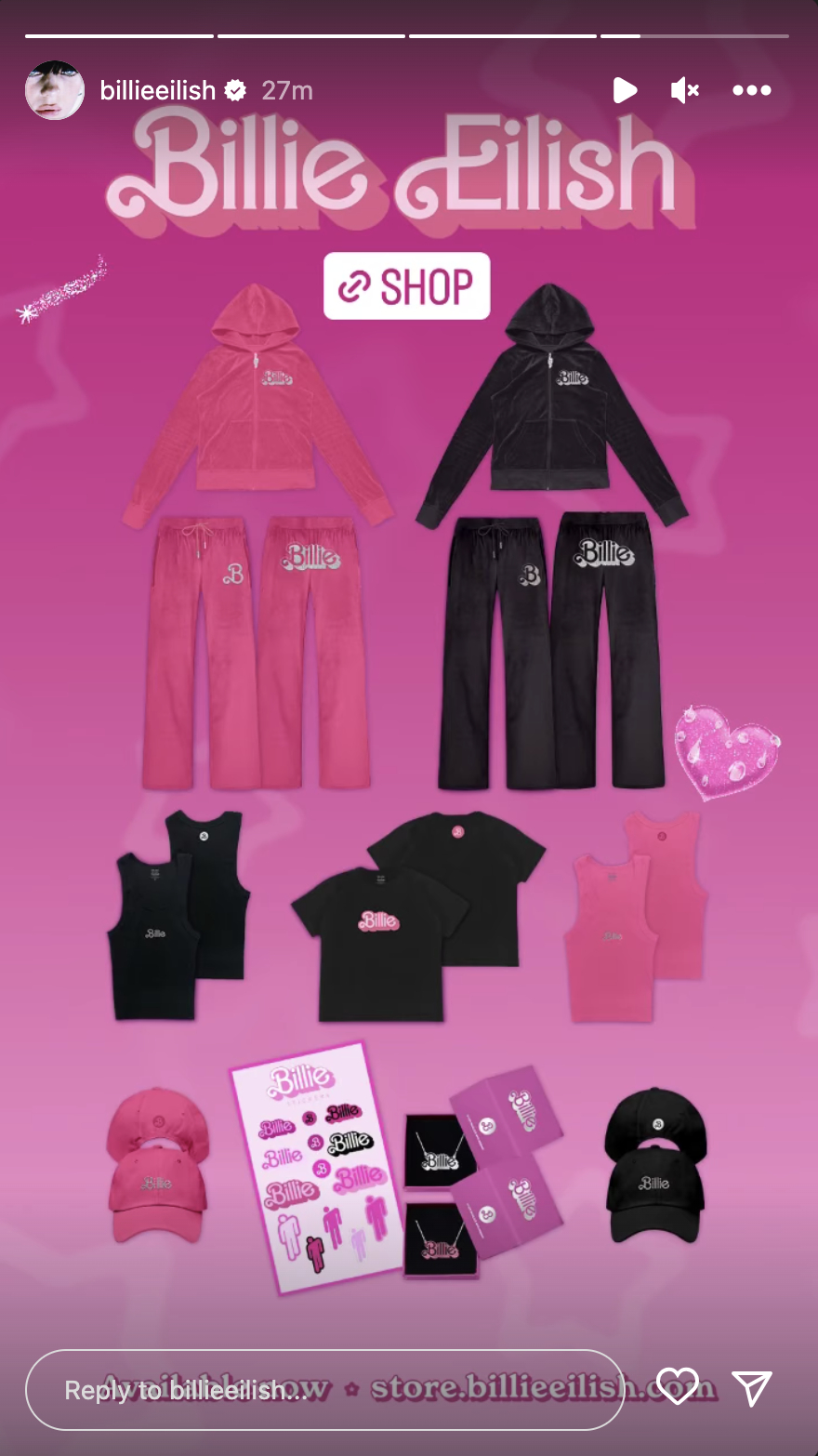 Barbie x Billie Eilish Pink Velour Pants – Billie Eilish