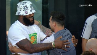LeBron James Gave Lionel Messi A Hug Before His First Game For Inter Miami
