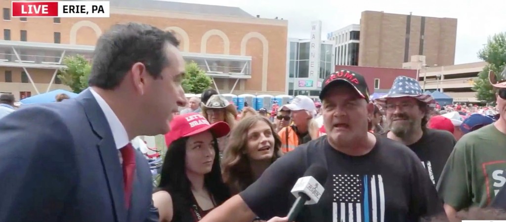 Trump Rally Erie 'Kill Em All' Supporter