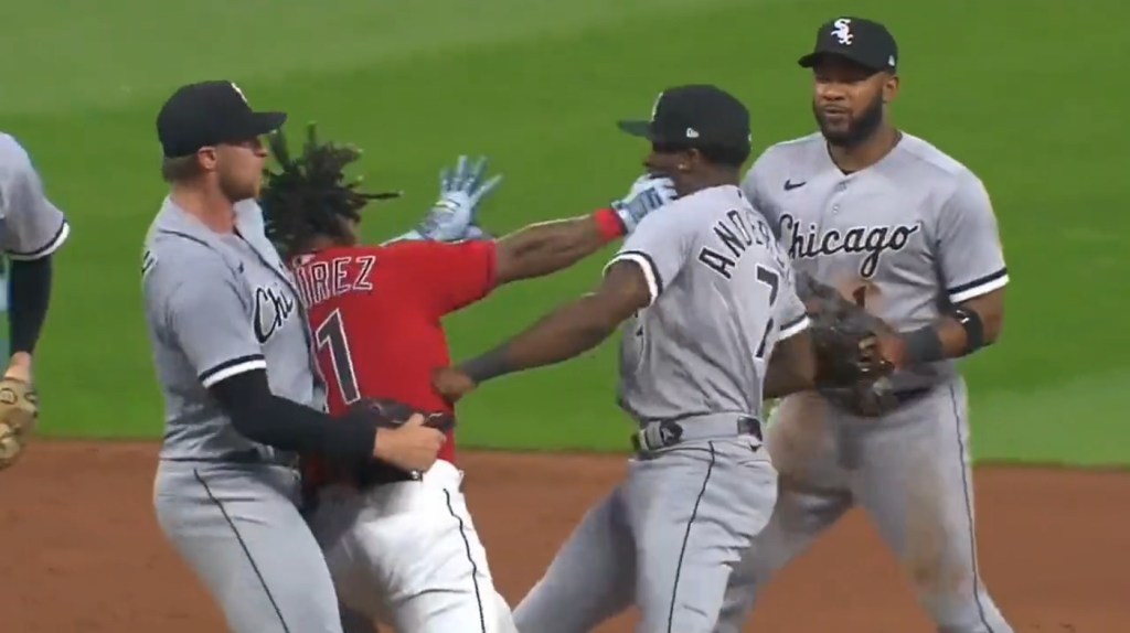 Brawlers from White Sox-Guardians fight suspended