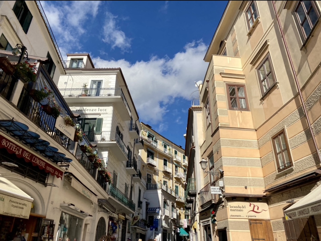 Amalfi Coast Town Street