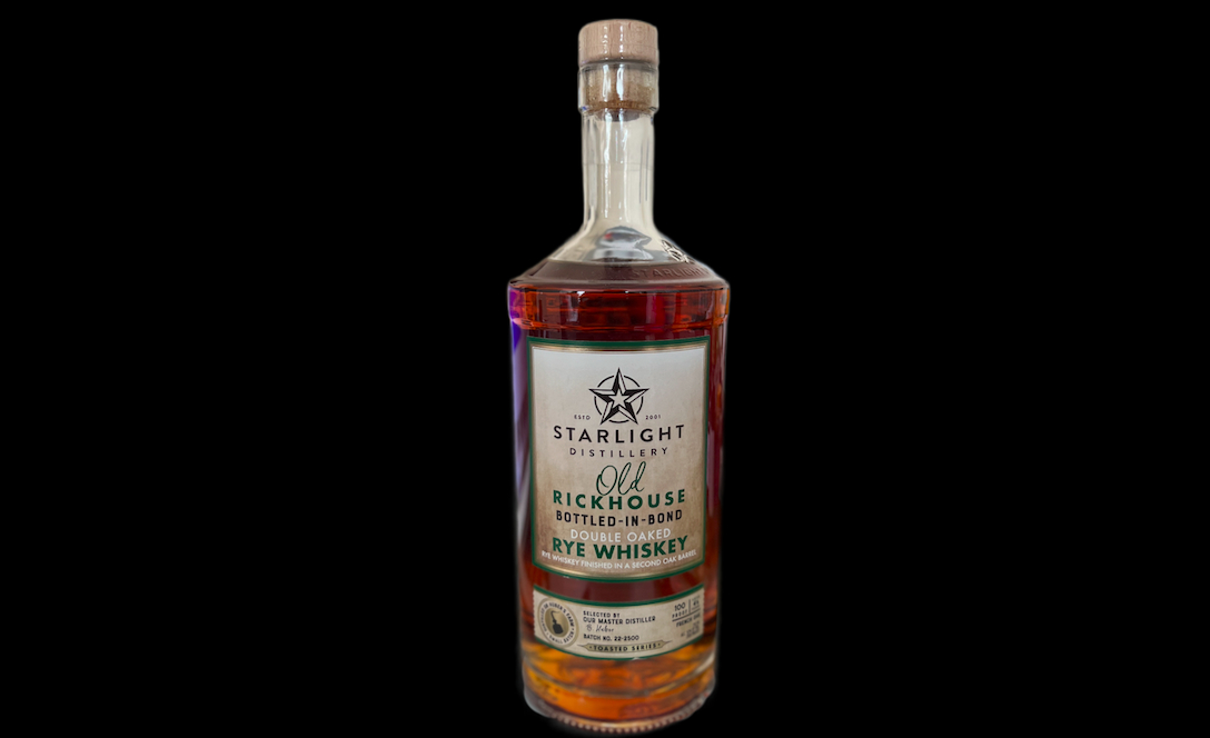 Starlight Distillery Old Rickhouse Bottled-In-Bond Double Oaked Rye