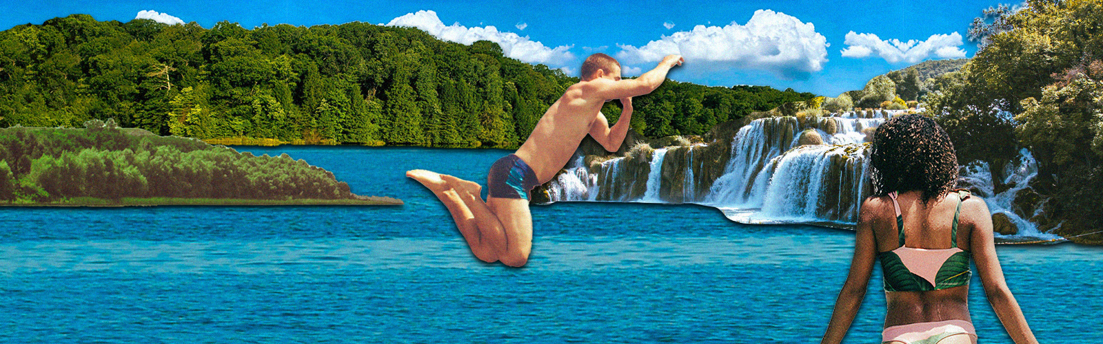 Brave Blue Power Enhancer Top — Blue Sky Swimwear