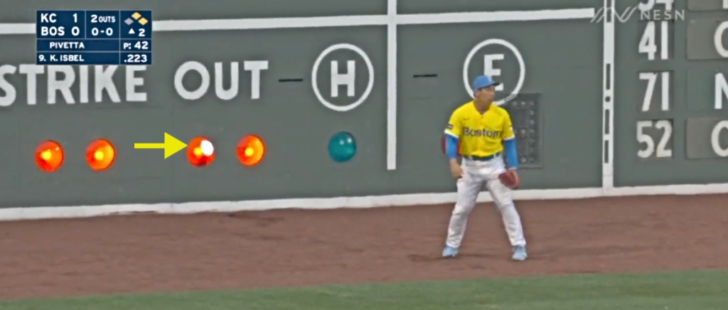 fenway ball stuck