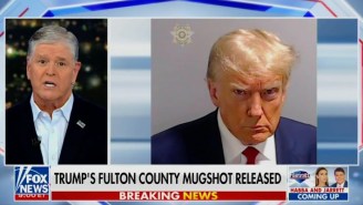 Sean Hannity ‘Accidentally’ Said Trump’s Mugshot Is Joe Biden And Then Leaned Into The ‘Mistake’