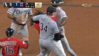 Jose Ramirez Landed A Big Right Hand On Tim Anderson During A Guardians-White Sox Brawl