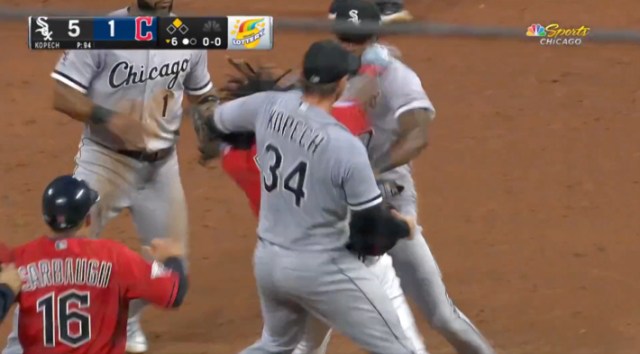 White Sox's Tim Anderson and Guardians' José Ramírez trade punches during  brawl at Progressive Field 