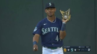 Julio Rodriguez Tricked Everyone Pretending He Missed The Ball After Robbing A Fernando Tatis Jr. Home Run