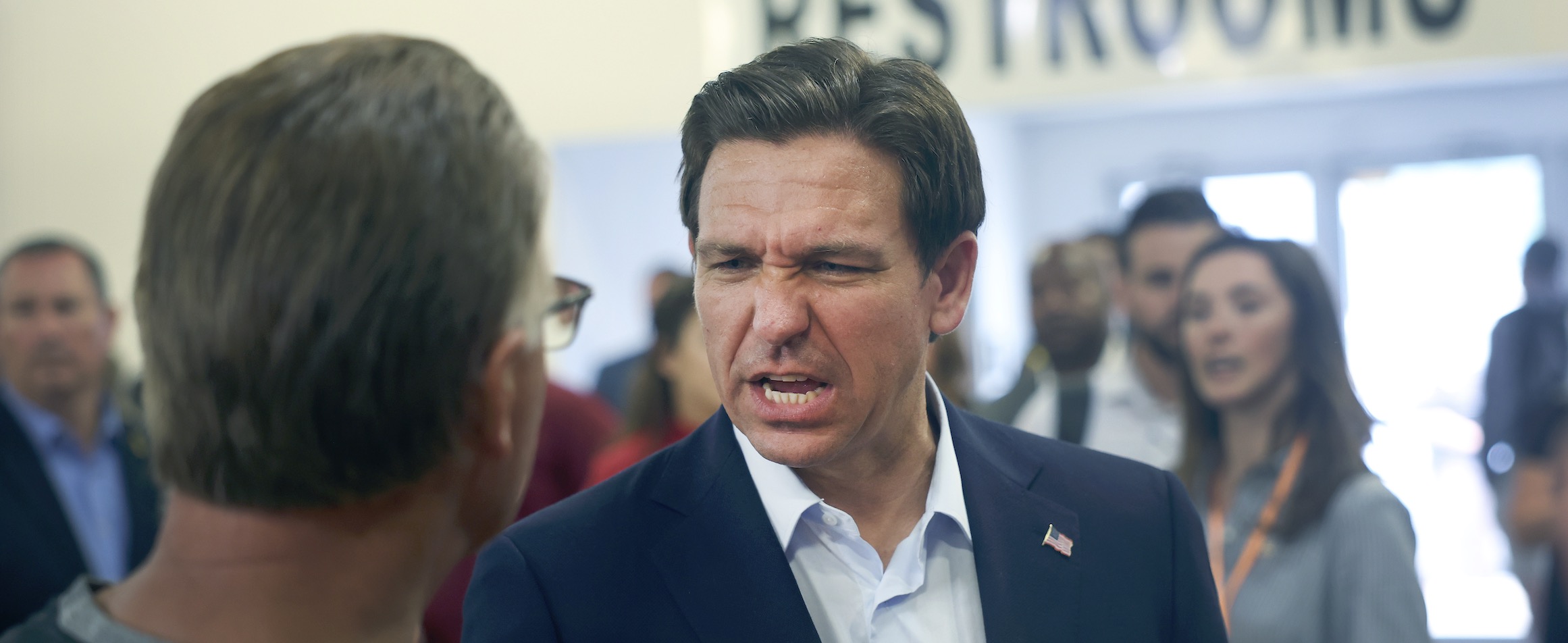 Ron DeSantis Was Called 'Pudding Fingers' By Protestors