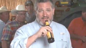 Fake Everyman Ted Cruz Told Biden To ‘Kiss My Ass’ And Took The World’s Saddest Sip Of Beer In Protest Of Potential New Alcohol Guidelines