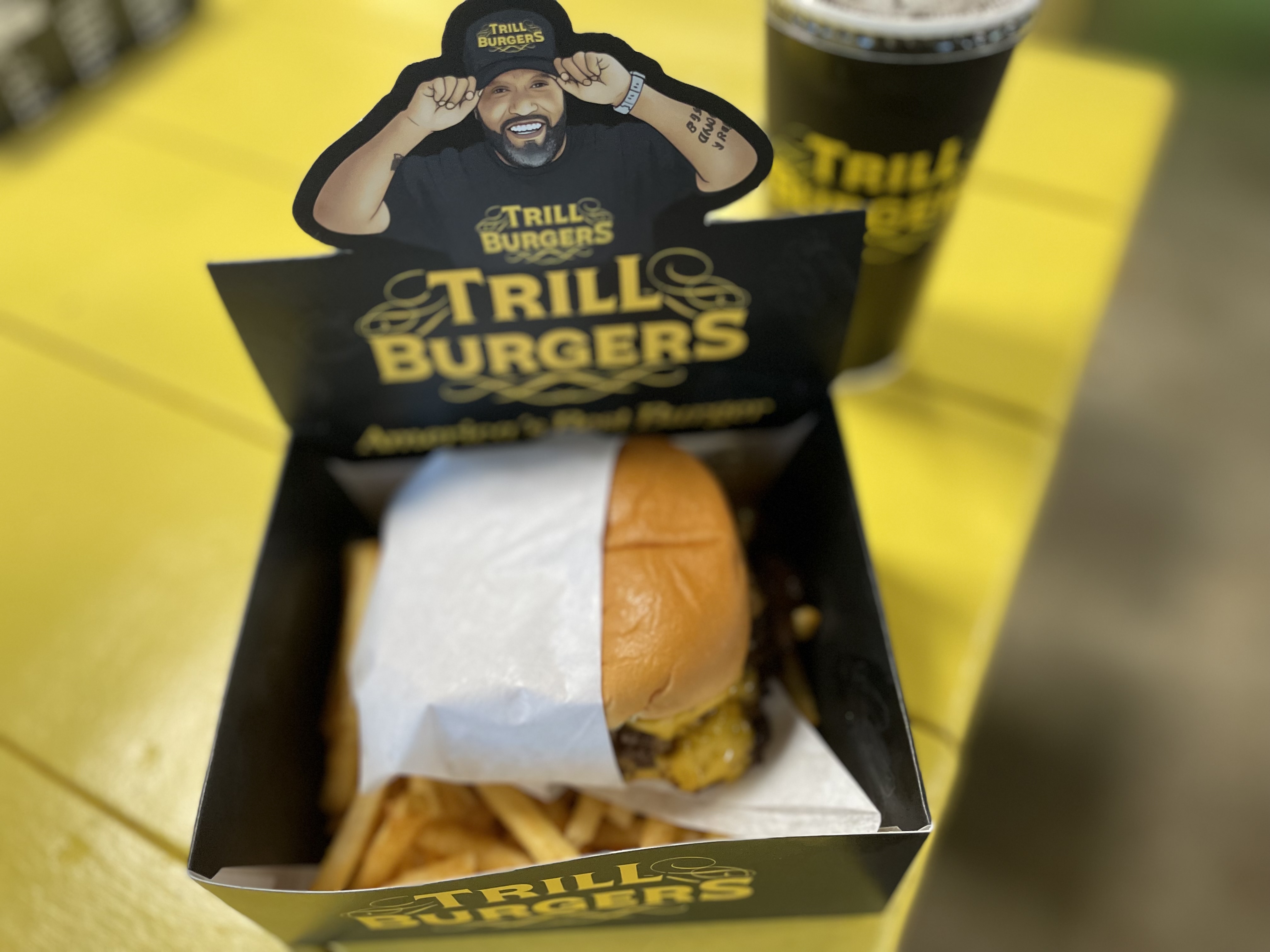 Shaq visits Bun B's Houston Trill Burgers and orders kids meal