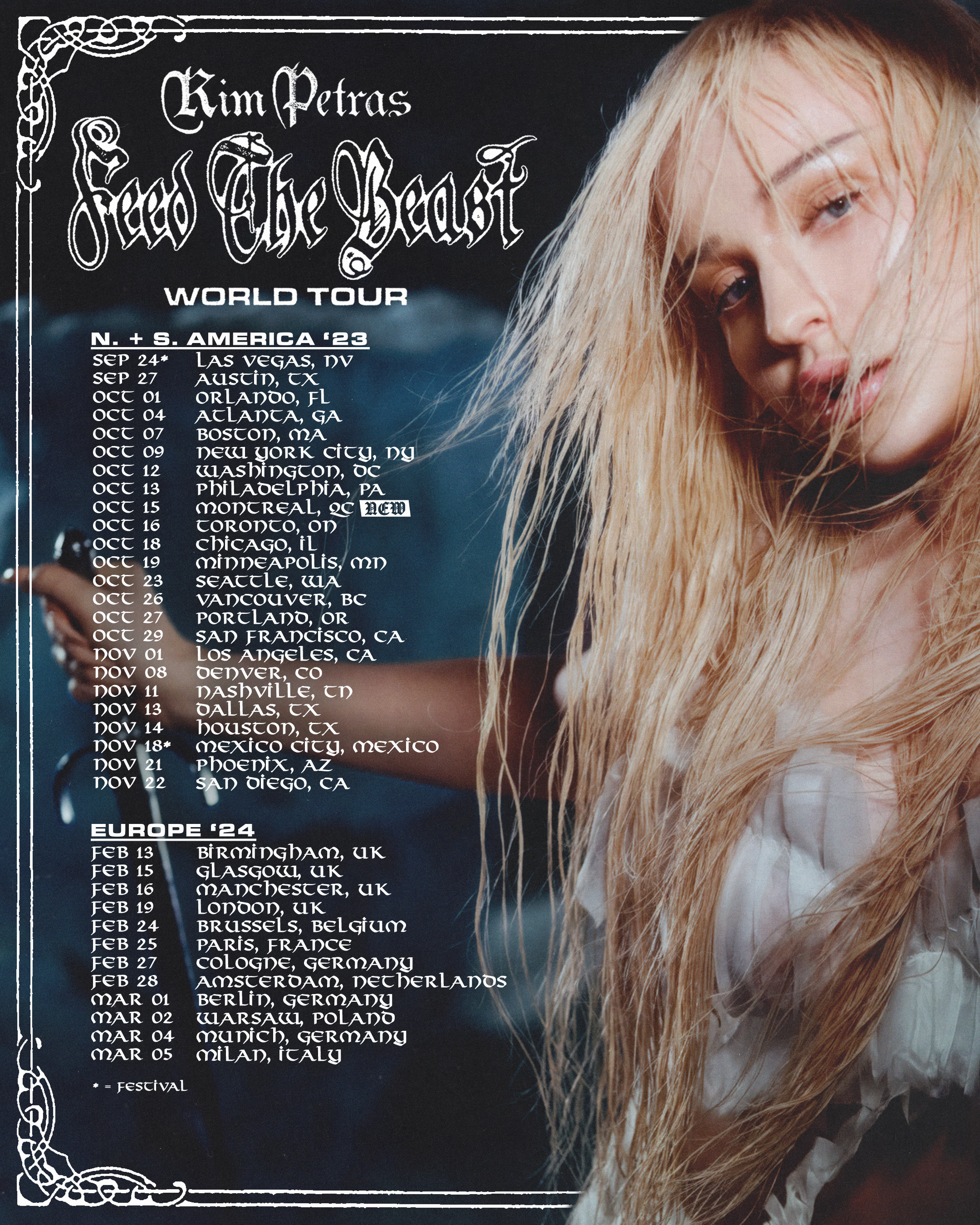 Kim Petras Feed The Beast tour dates