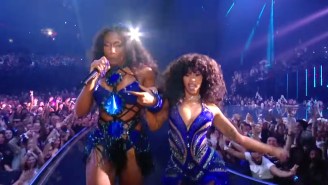 Cardi B And Megan Thee Stallion Brought Out A Tropical Revue For Their 2023 VMAs Performance Of ‘Bongos’