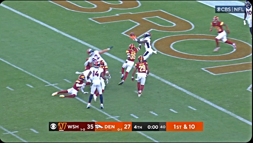 Denver Broncos fall to Washington Commanders despite Russell Wilson's Hail  Mary - CBS Colorado