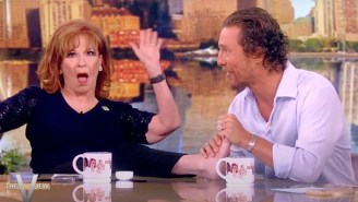 Meanwhile On ‘The View,’ Matthew McConaughey Argued With Joy Behar About Guns And Then Rubbed Her Bare Feet