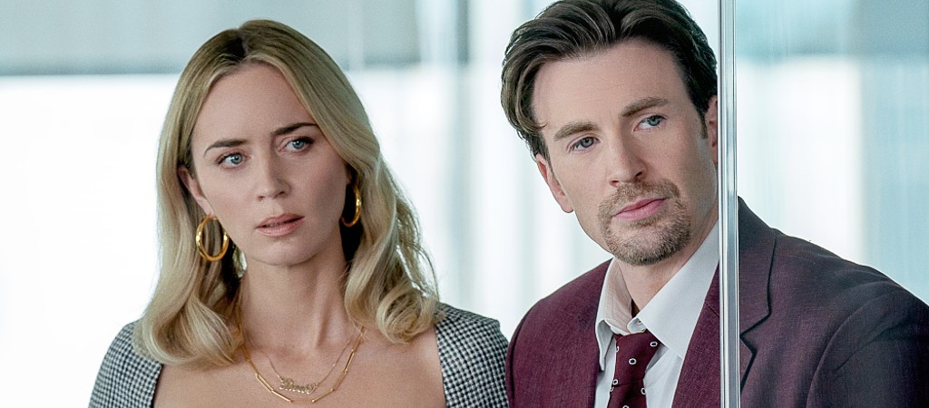 Pain Hustlers Chris Evans Emily Blunt