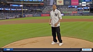 Stephen A. Smith Couldn’t Even Get His First Pitch To The Plate At Yankee Stadium