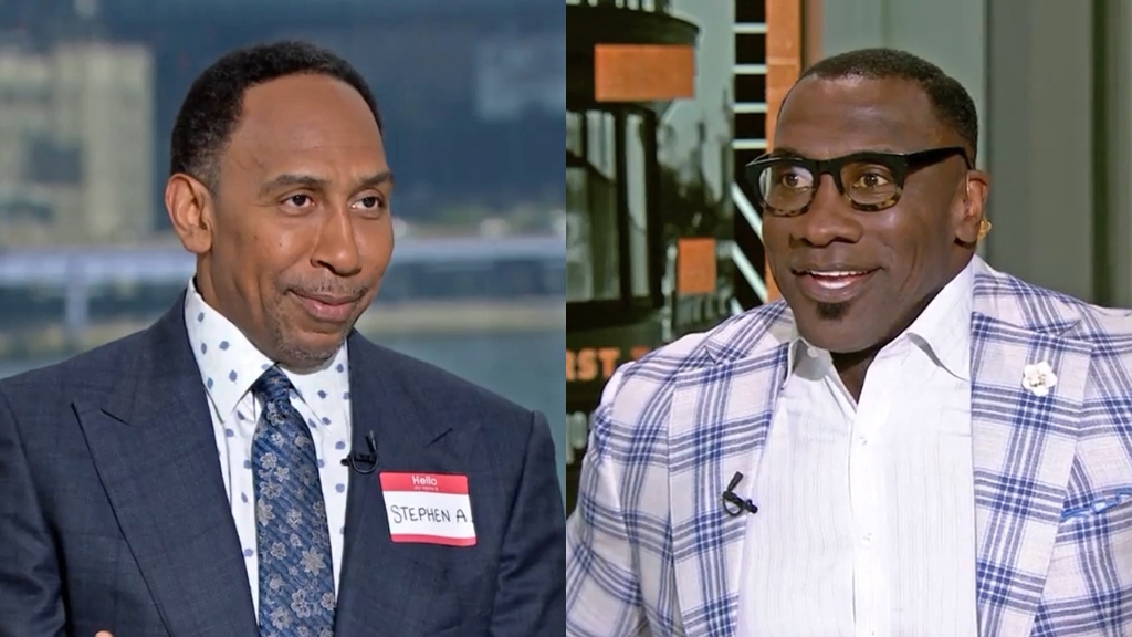 Stephen A Wears Name Tag After Shannon Sharpe Calls Him 'Skip'